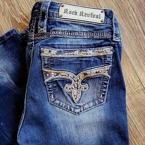 Like new rock revival jeans boot xl